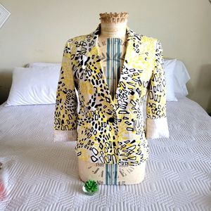 Multi Color Pattern Blazer